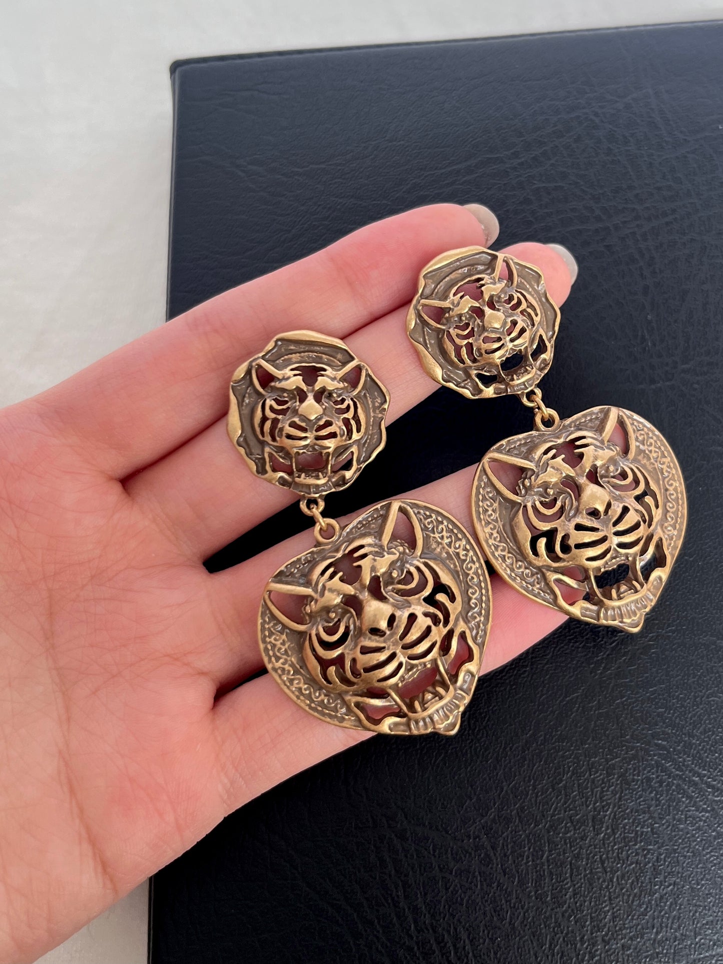 Retro Tiger Earrings