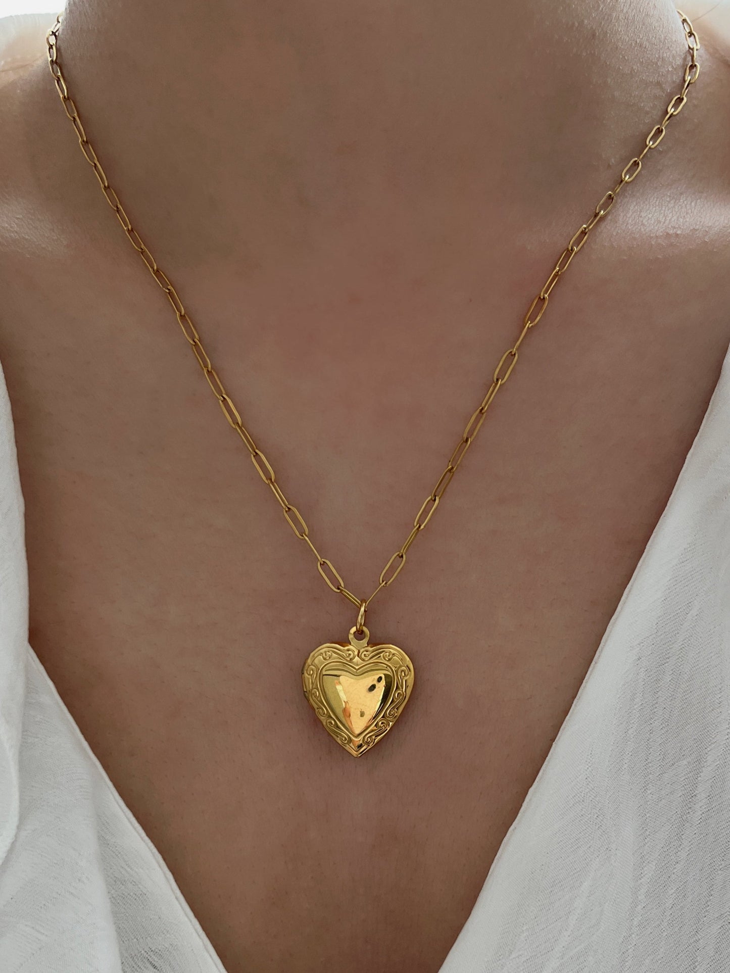Golden Heart Locket