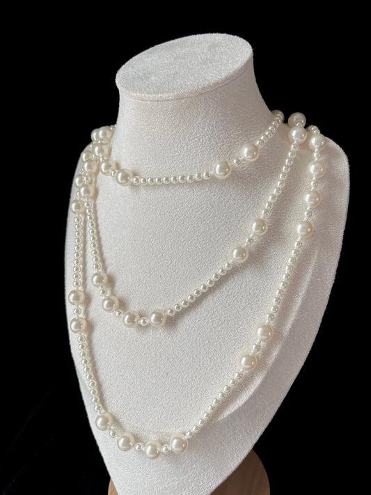 Triple-layer Pearl Necklace