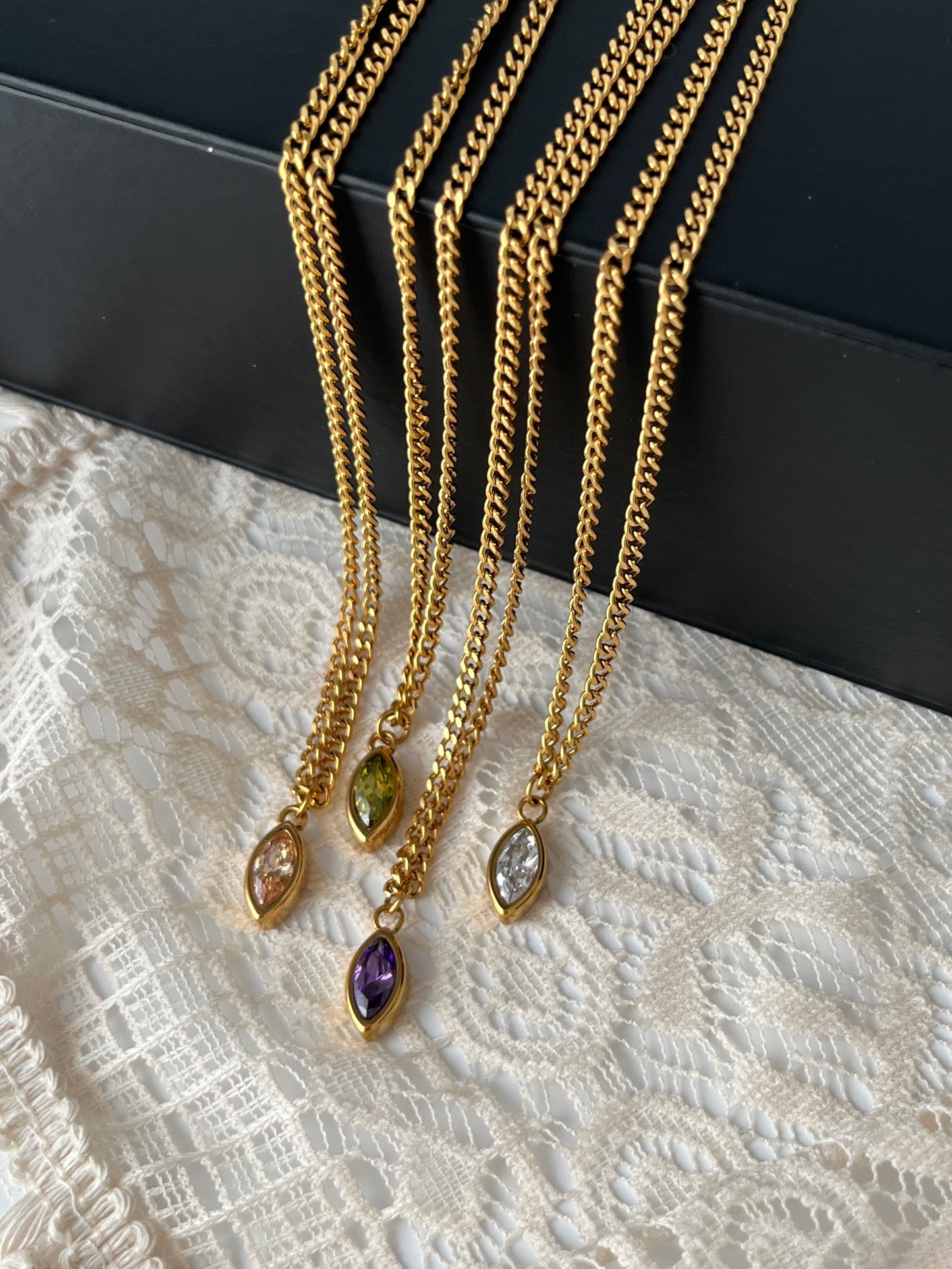 Marquise Amethyst Pendant