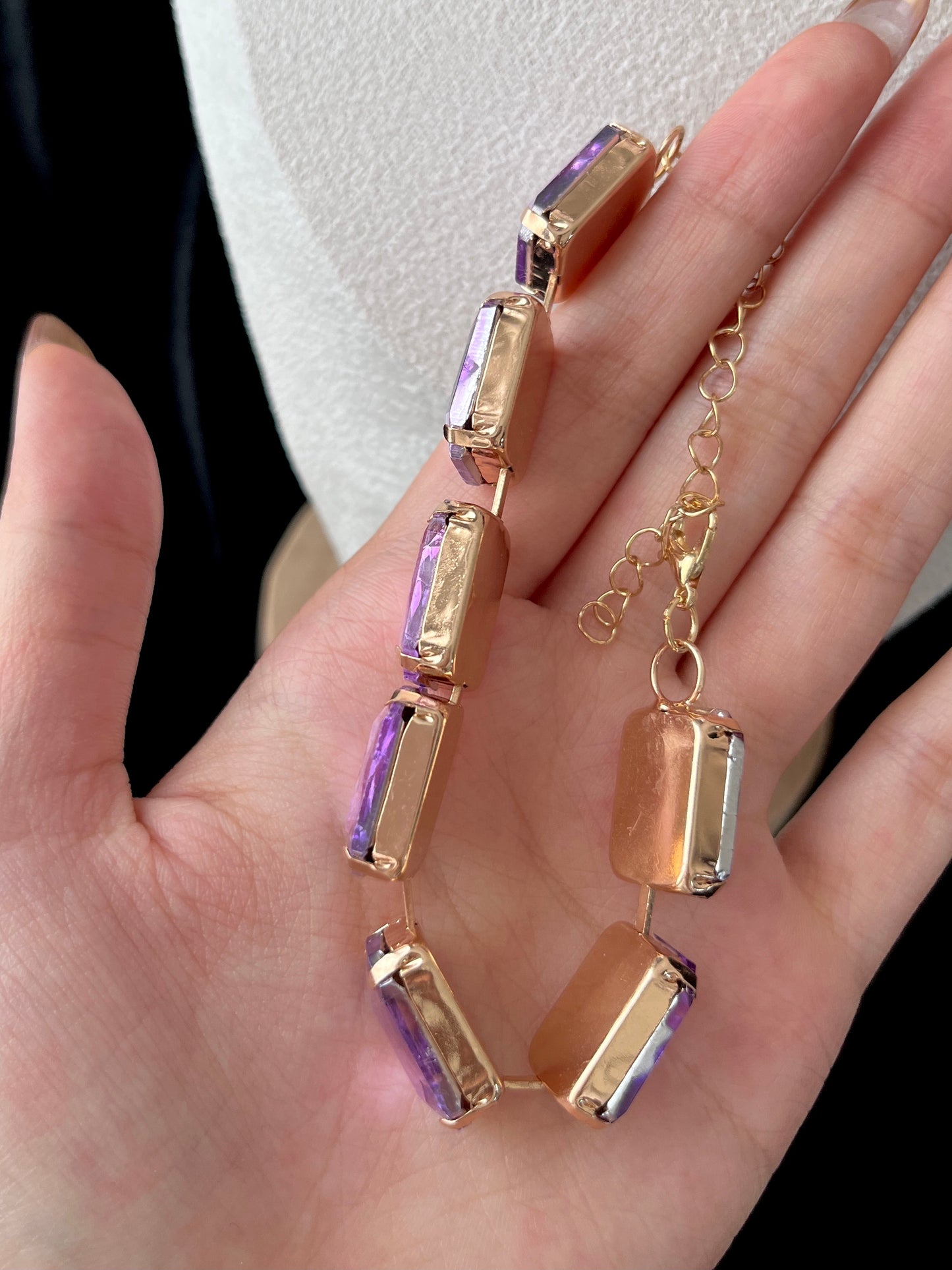 Chunky Purple Crystal Set