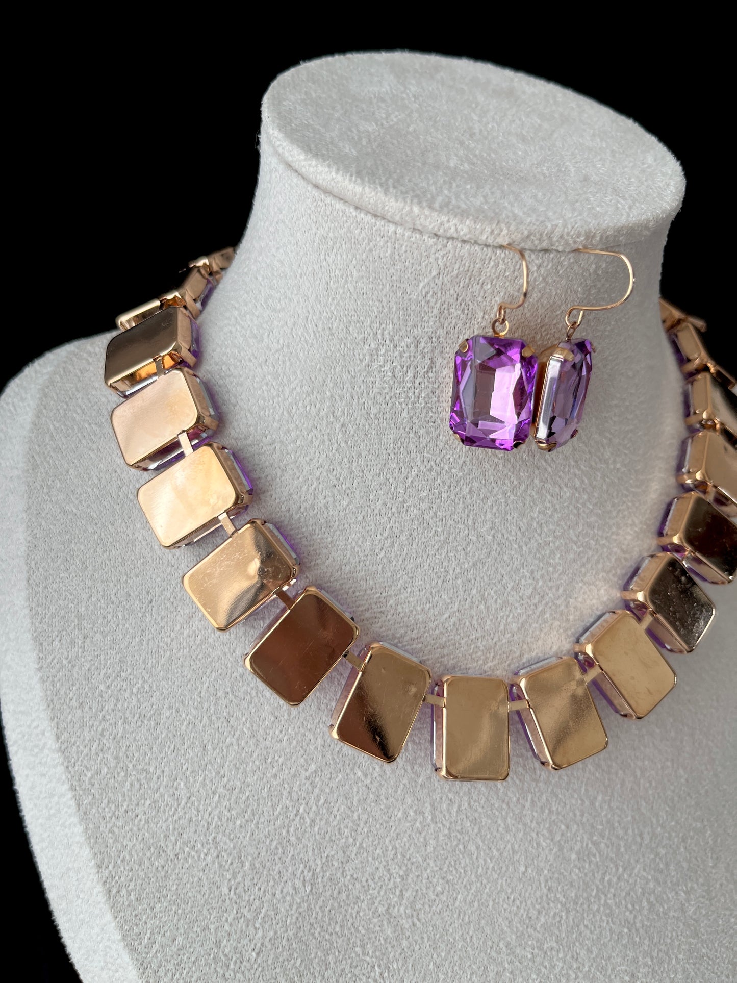 Chunky Purple Crystal Set