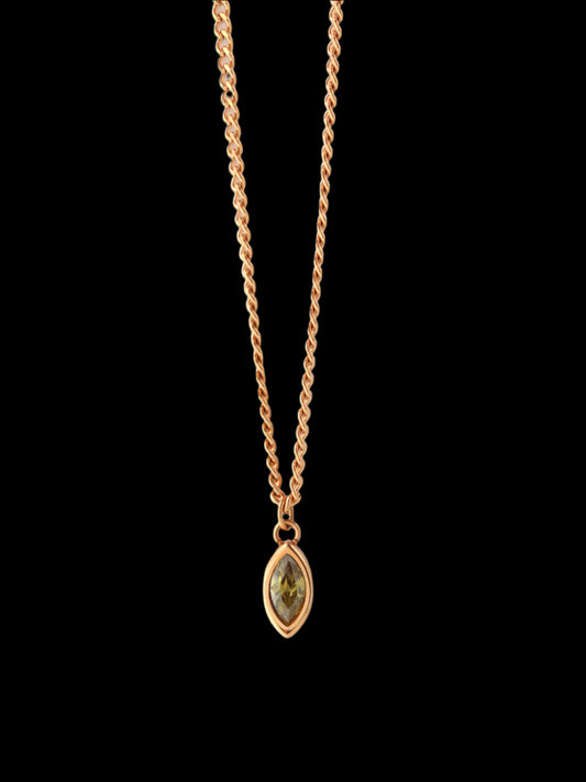 Peridot Marquise Pendant