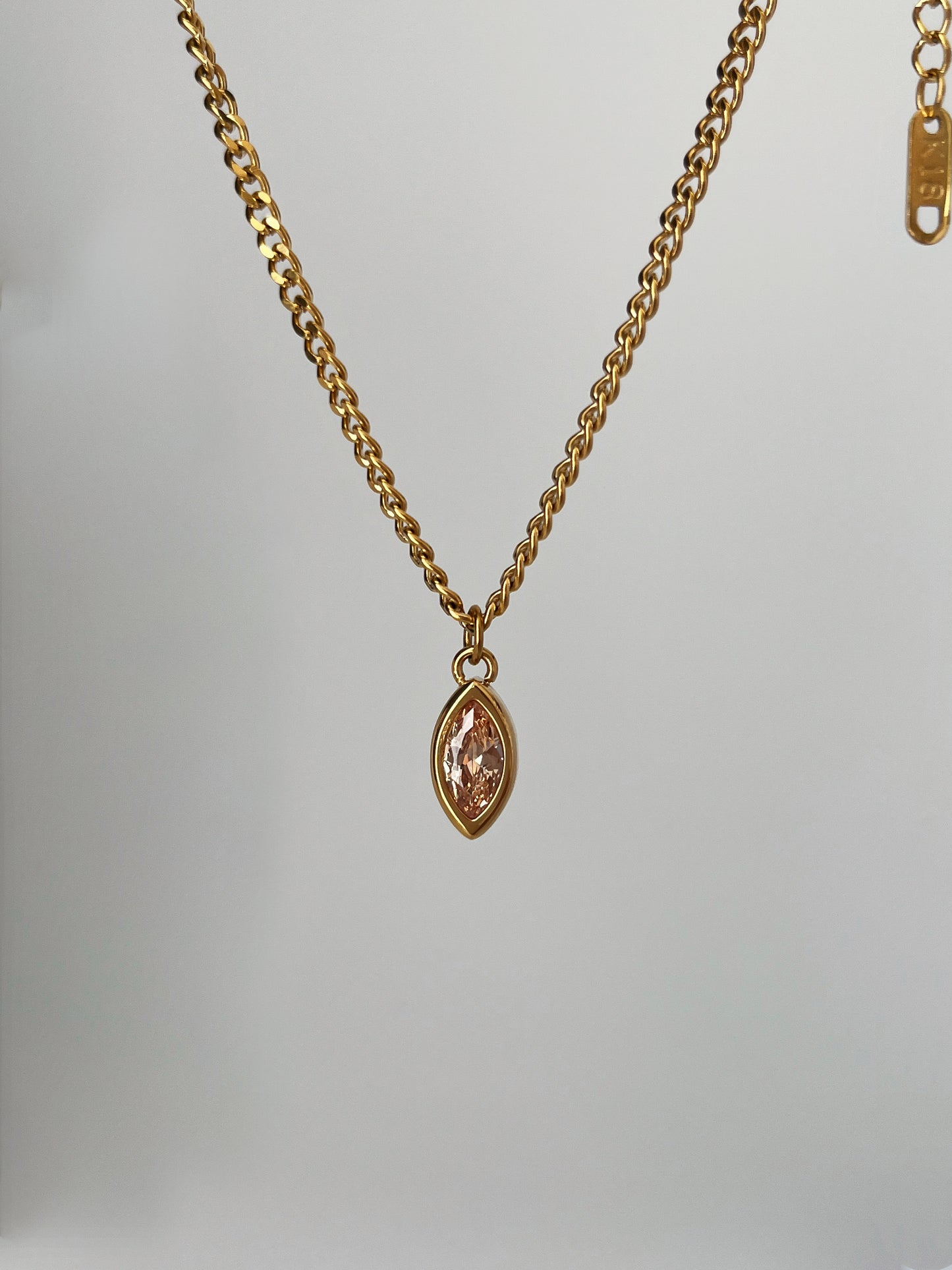 Pendentif Morganite Marquise