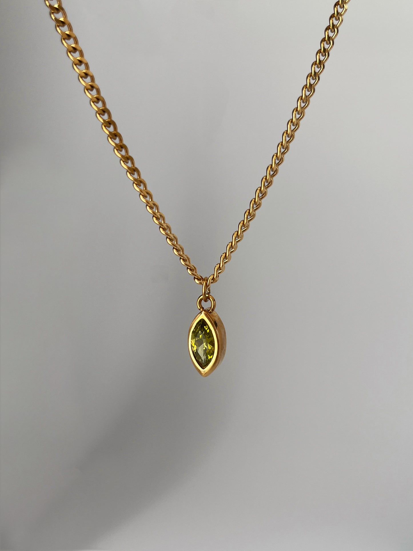 Pendentif Marquise Péridot