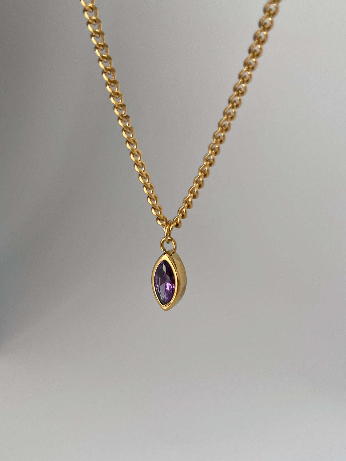 Marquise Amethyst Pendant