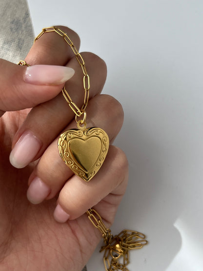 Golden Heart Locket