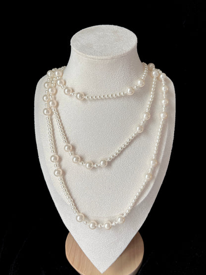 Triple-layer Pearl Necklace
