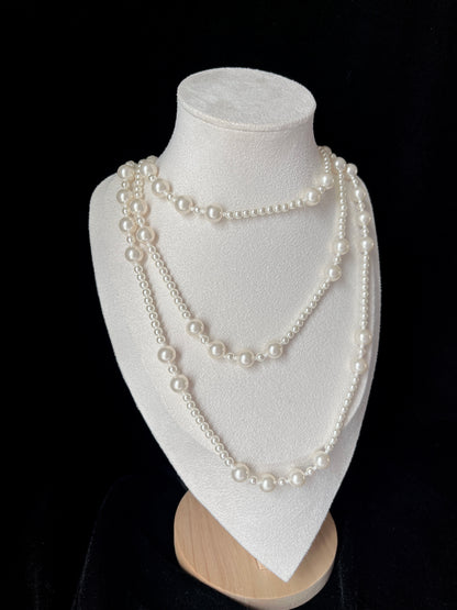 Triple-layer Pearl Necklace