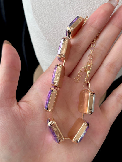 Chunky Purple Crystal Set