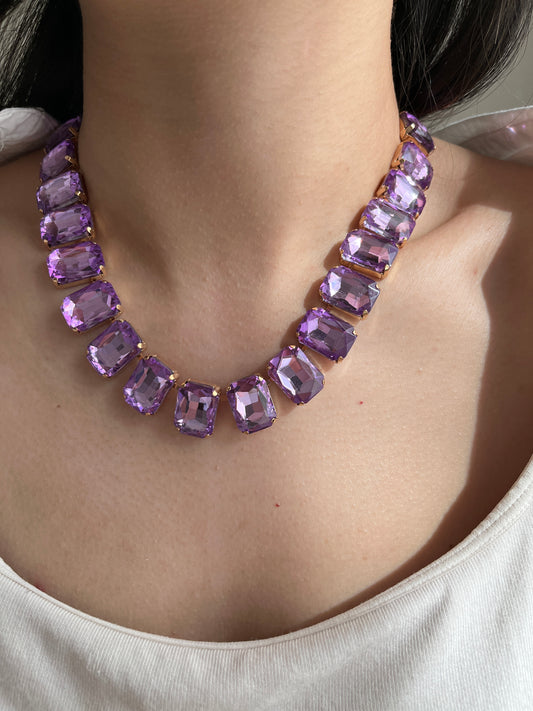 Chunky Purple Crystal Set
