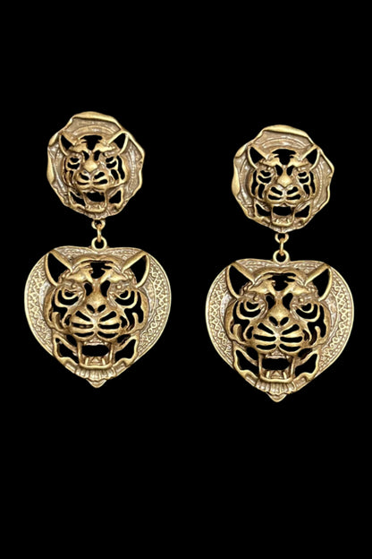 Retro Tiger Earrings