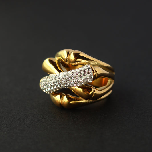 Bamboo Diamond Ring
