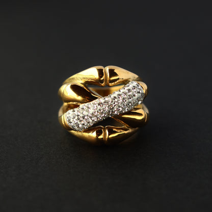 Bamboo Diamond Ring