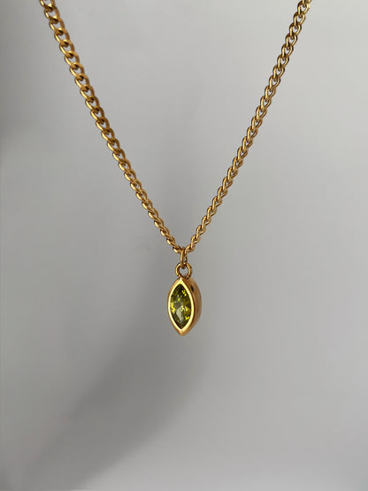 Pendentif Marquise Péridot