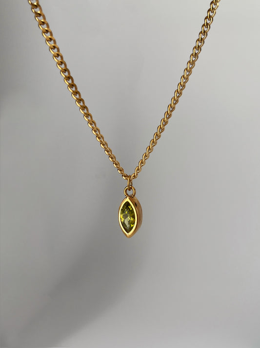 Peridot Marquise Pendant