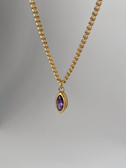 Pendentif Marquise Améthyste