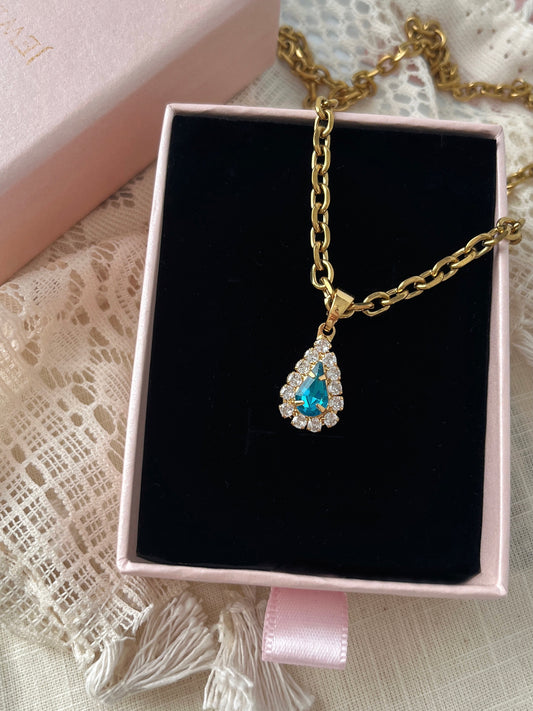 Azure Dewdrop Pendant