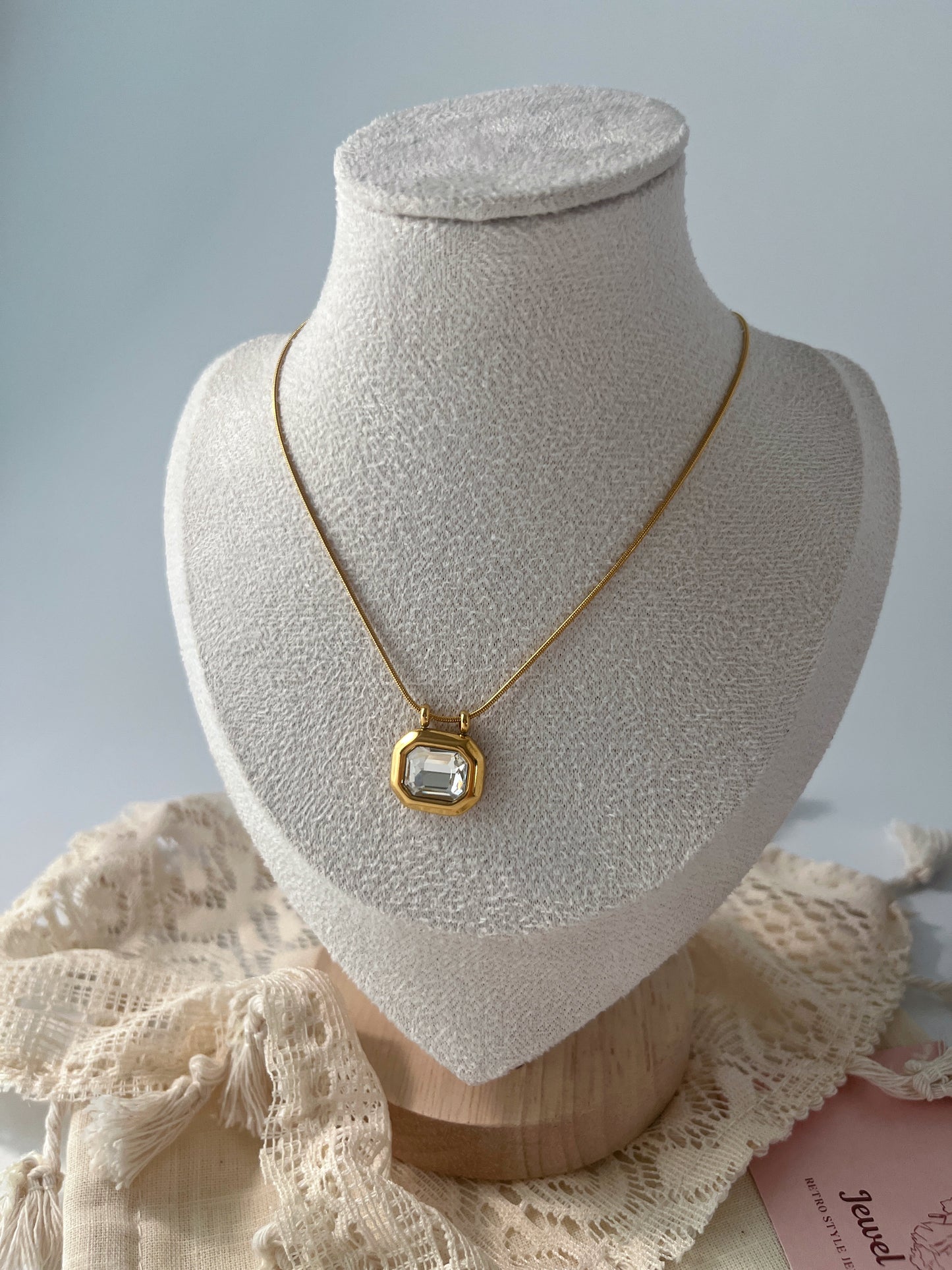 Crystal Frame Pendant