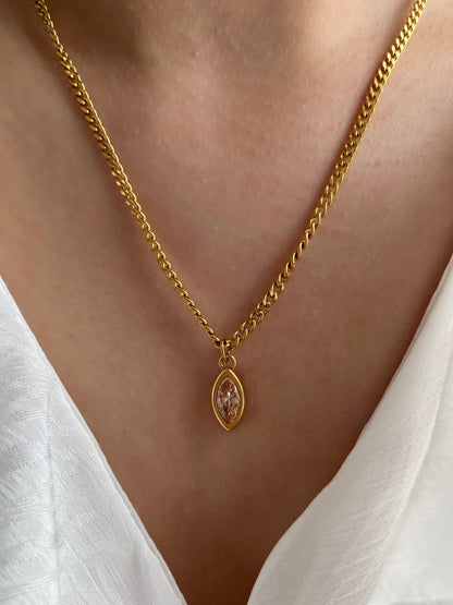 Pendentif Morganite Marquise
