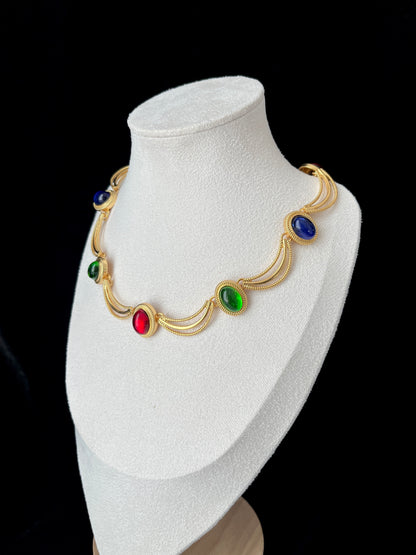 Hollywood Regency Bib Necklace