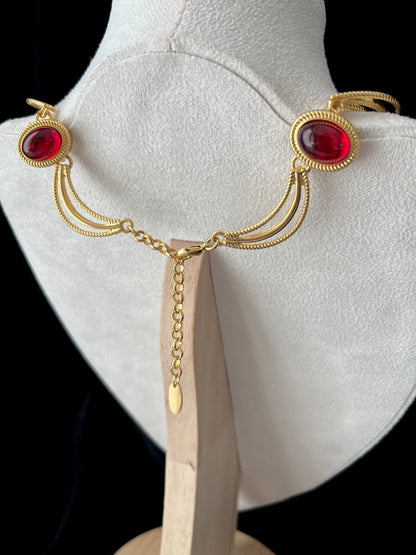 Hollywood Regency Bib Necklace