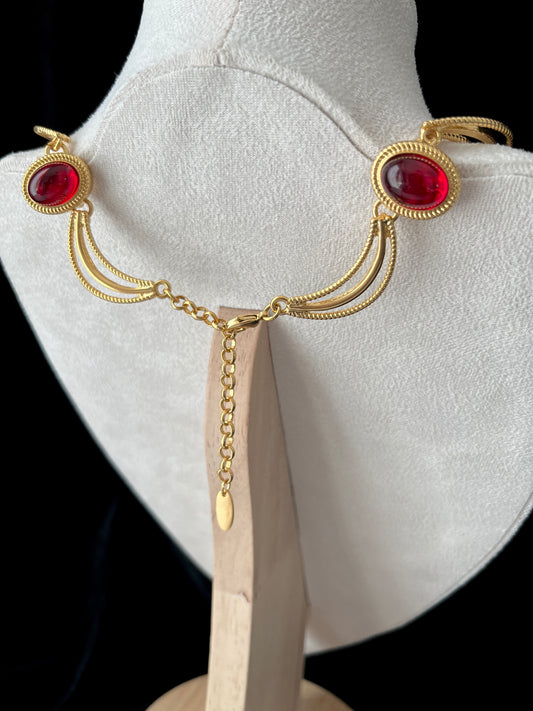 Hollywood Regency Bib Necklace